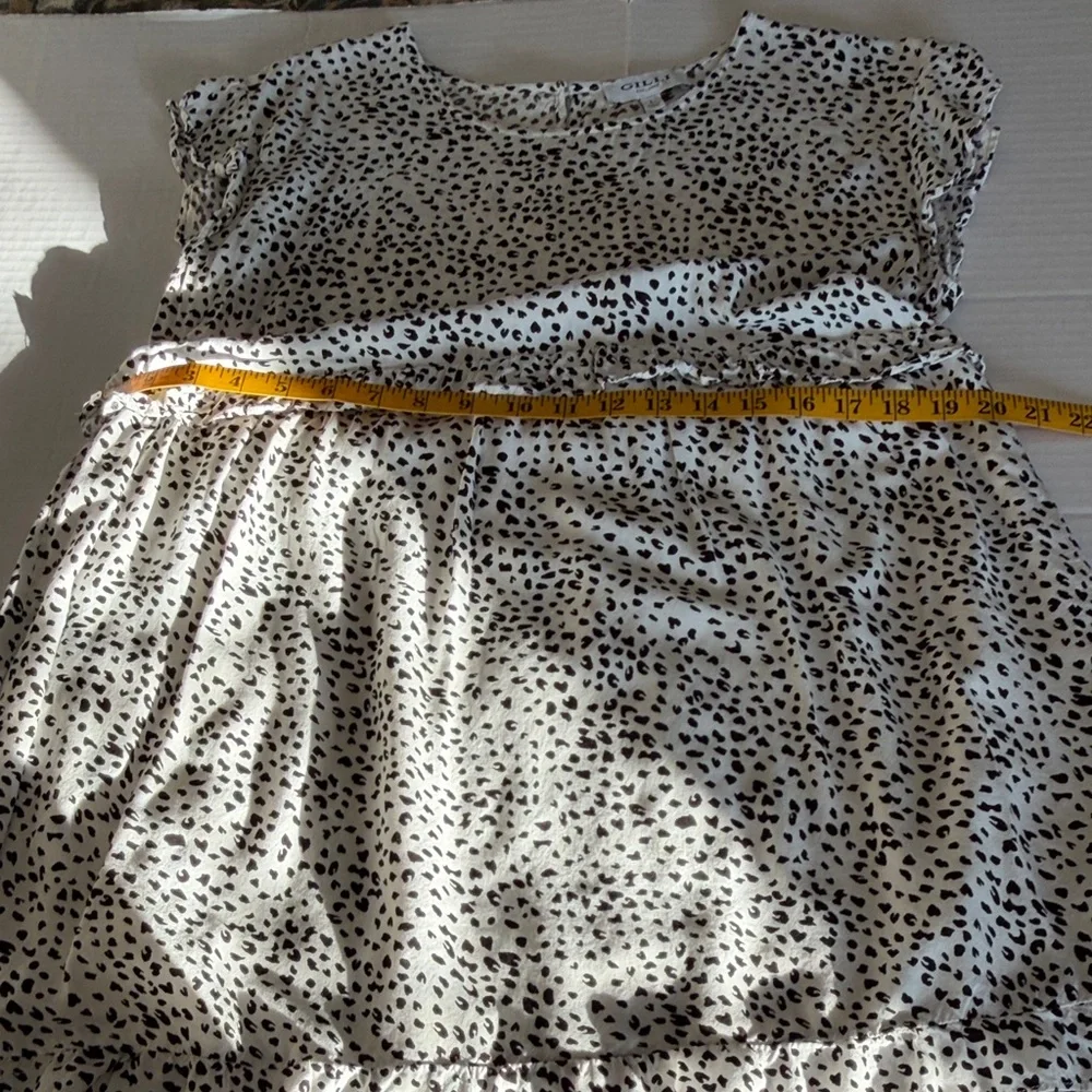GILLI Women's Black and White cheetah print mini dress size Large - Picture 9 of 10